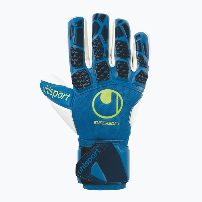 Mănuși de portar pentru copii uhlsport Hyperact Supersoft HN albastru-alb 101123601 4