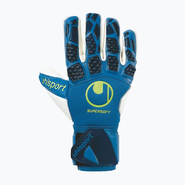 Mănuși de portar pentru copii uhlsport Hyperact Supersoft HN albastru-alb 101123601 4