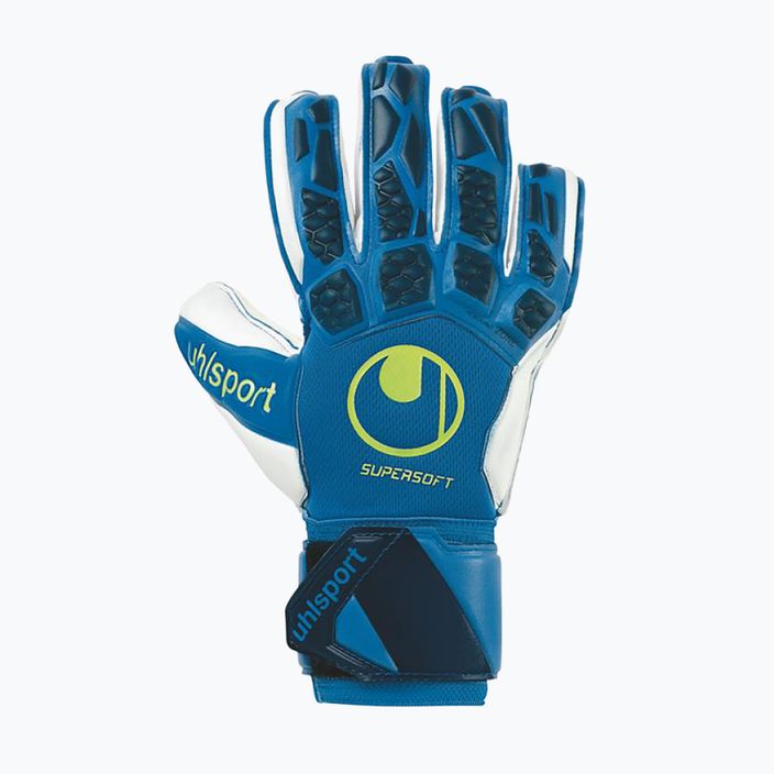Mănuși de portar pentru copii uhlsport Hyperact Supersoft albastru-alb 101123701 4