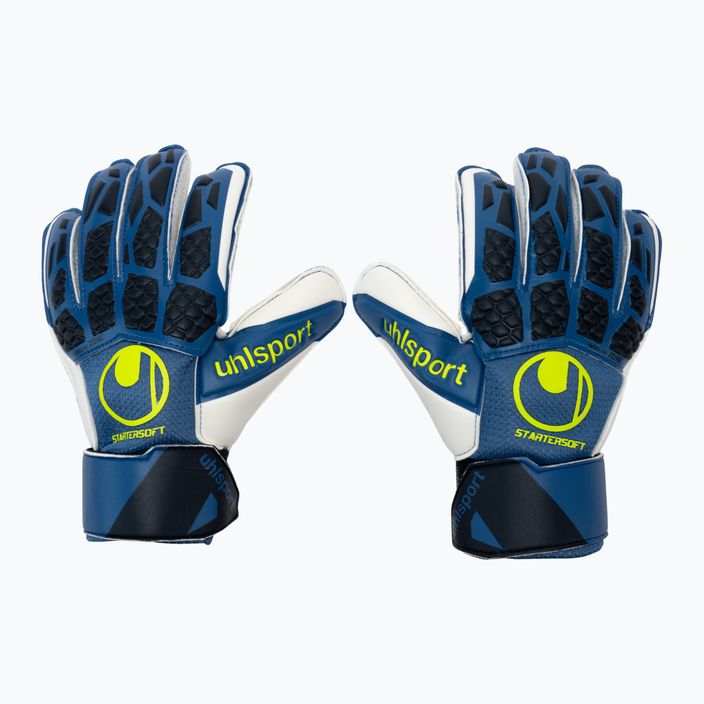 Mănuși de portar pentru copii uhlsport Hyperact Startersoft albastru 101124001