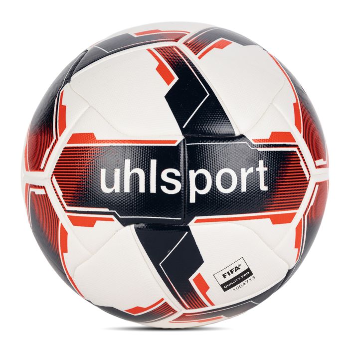 Minge de fotbal  uhlsport Match Addglue white/navy/fluo red rozmiar 5 2