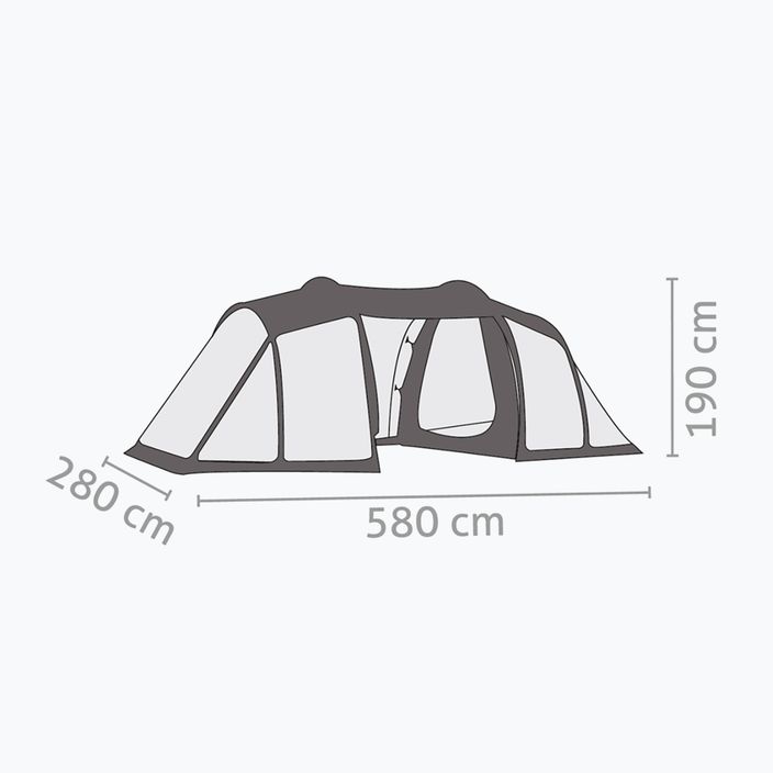 Salewa Midway VI verde 00-0000005908 Cort de camping pentru 6 persoane 2