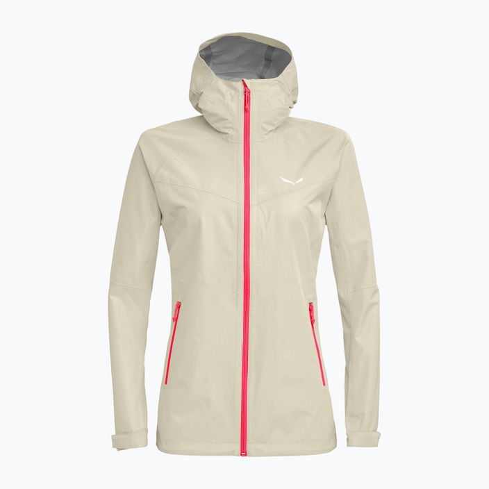 Jachetă de ploaie pentru femei Salewa Puez Aqua 3 PTX bej 00-0000024545