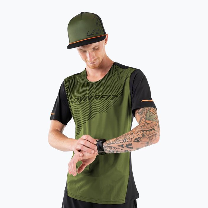 Tricou de alergare DYNAFIT Alpine 2 pentru bărbați, verde 08-0000071456