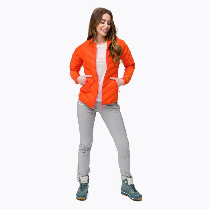 Jachetă pentru femei Salewa Agner Hybrid RDS de culoare portocalie 00-0000028019 2