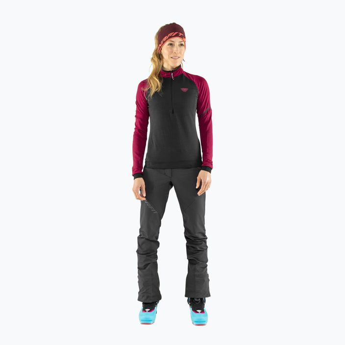 Bluză de schi de tură pentru femei DYNAFIT Speed PTC 1/2 Zip negru-maroon 08-0000071499 5
