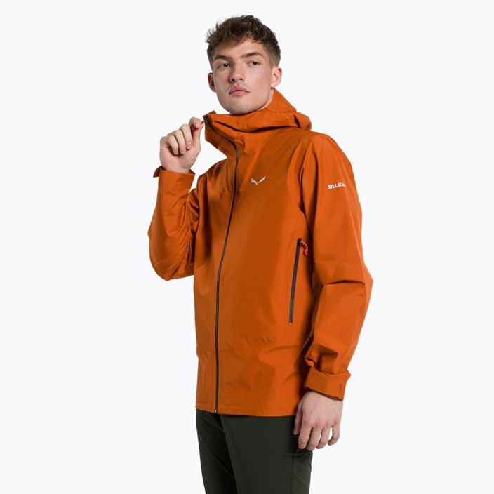 Jachetă de ploaie pentru bărbați Salewa Puez GTX Paclite portocalie 00-0000028476