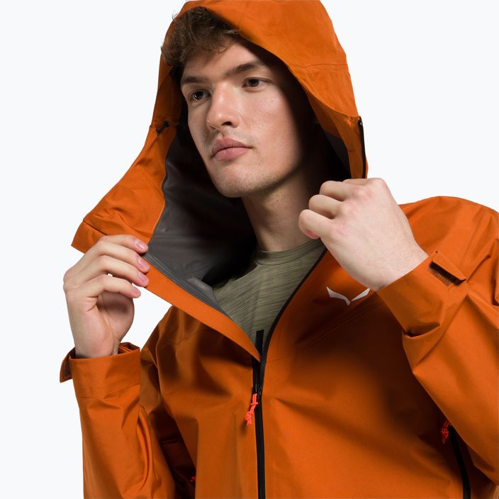 Jachetă de ploaie pentru bărbați Salewa Puez GTX Paclite portocalie 00-0000028476 4