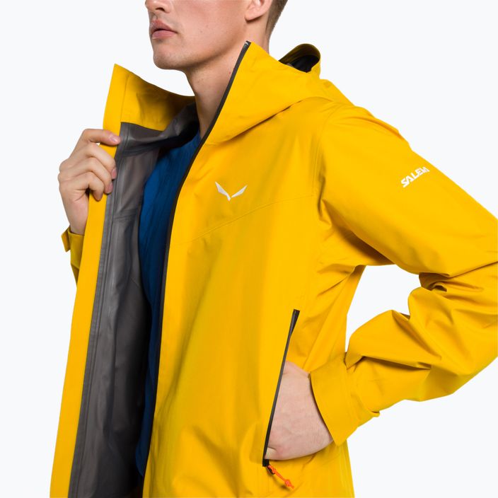 Jachetă de ploaie pentru bărbați Salewa Puez GTX Paclite galben 00-0000028476 4