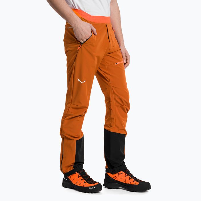 Pantaloni bărbătești Salewa Sella DST Lights Orange pentru bărbați 00-0000028474