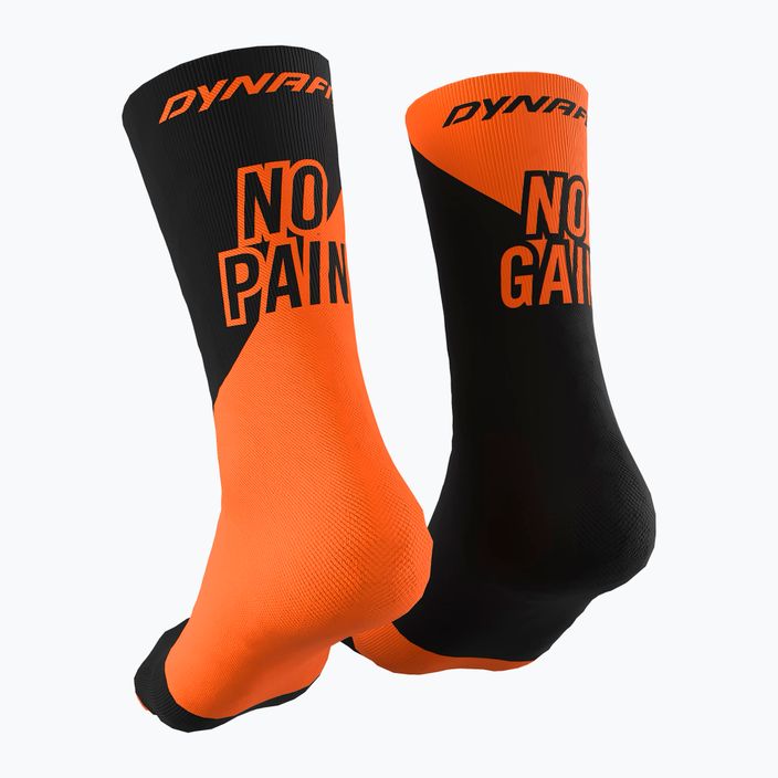 Șosete de alergareDYNAFIT No Pain No Gain shocking orange 2