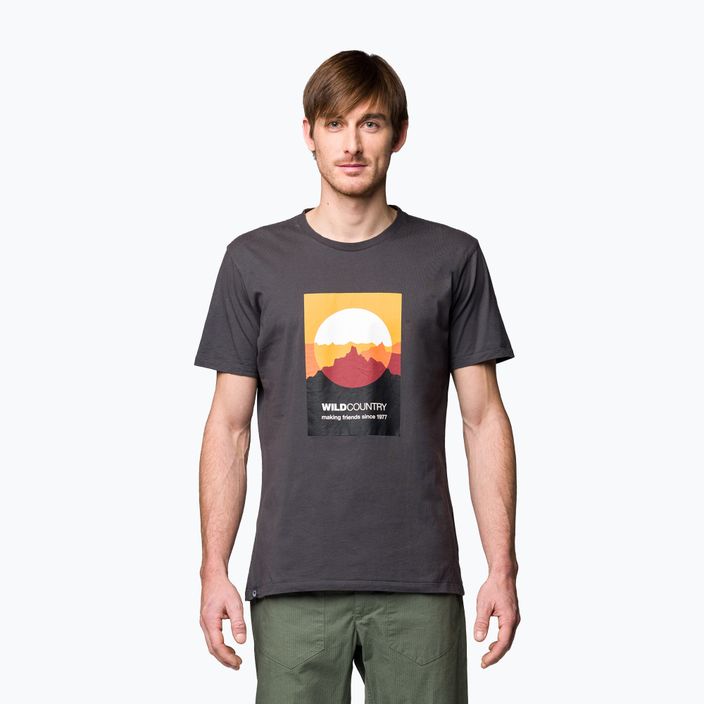 Tricou de alpinism Wild Country Heritage gri pentru bărbați 40-0000095240