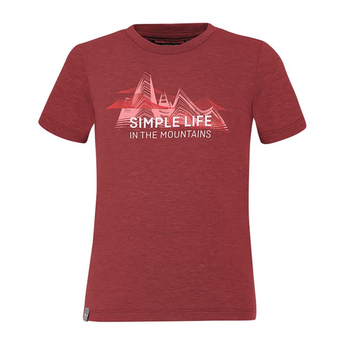 Salewa Simple Life Dry tricou de trekking pentru copii roșu 00-0000027774 2