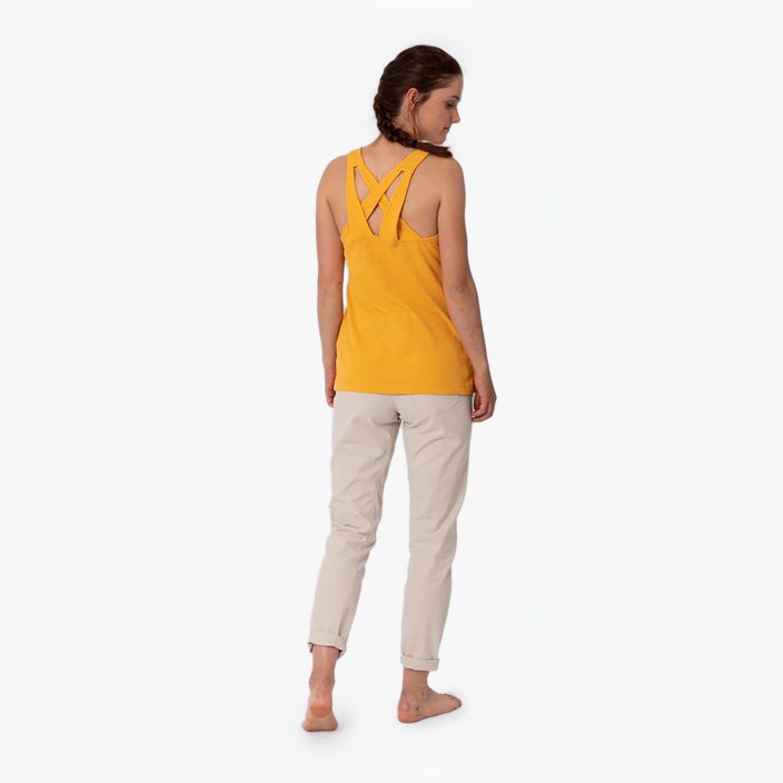 Salewa tricou de alpinism pentru femei Lavaredo Hemp Graphic Tank galben 00-0000028535 2
