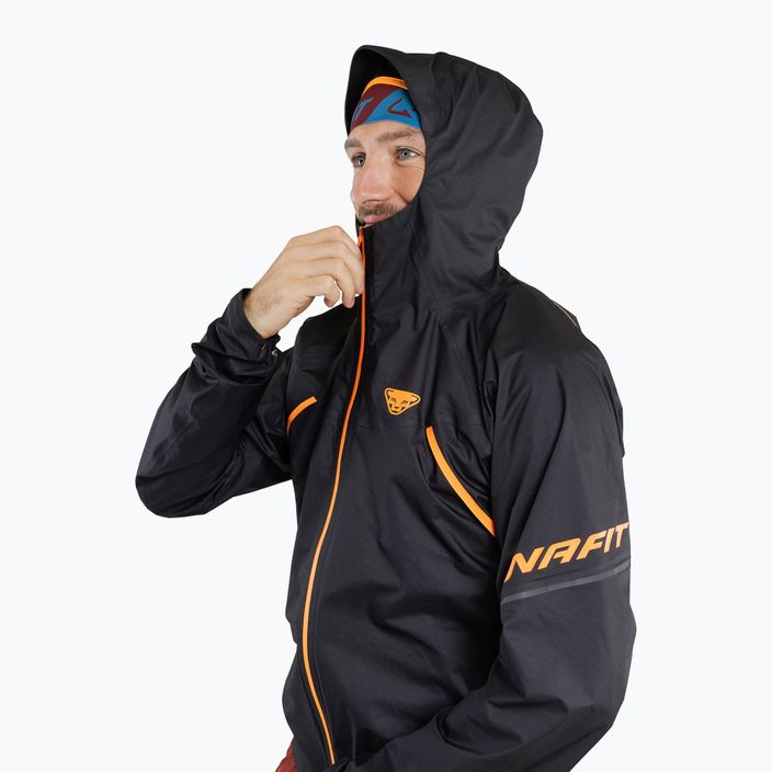 Jachetă de alergare DYNAFIT Ultra 3L pentru bărbați negru și portocaliu 08-0000071754 4