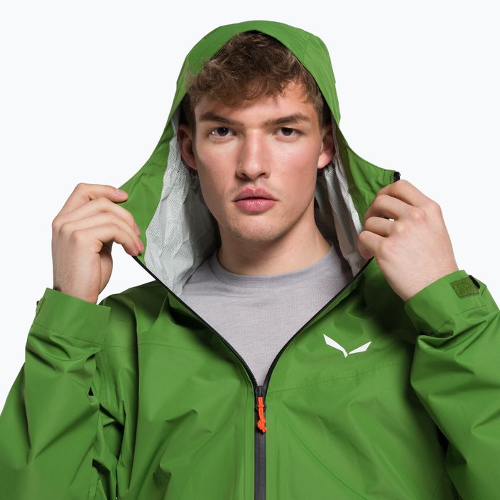 Jachetă de ploaie pentru bărbați Salewa Puez Aqua 4 PTX 2.5L verde 00-0000028615 4