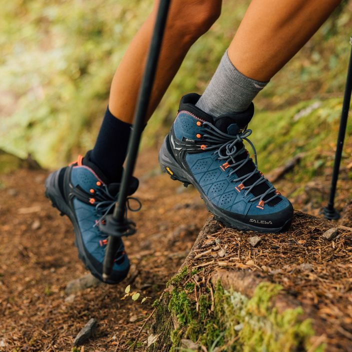 Cizme de trekking pentru femei Salewa Alp Trainer 2 Mid GTX albastru 00-0000061383 11