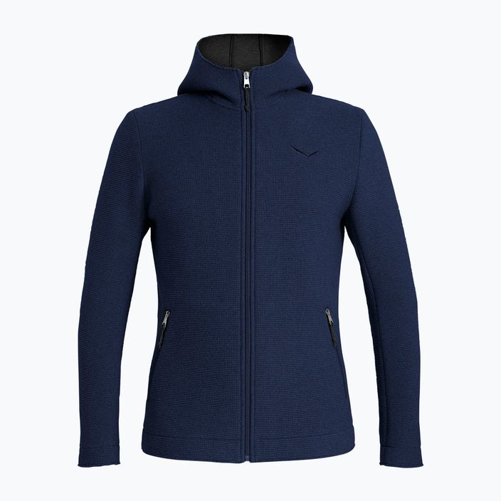 Bluză de trekking pentru bărbați Salewa Sarner 2L Wool Fz Hoody navy blazer