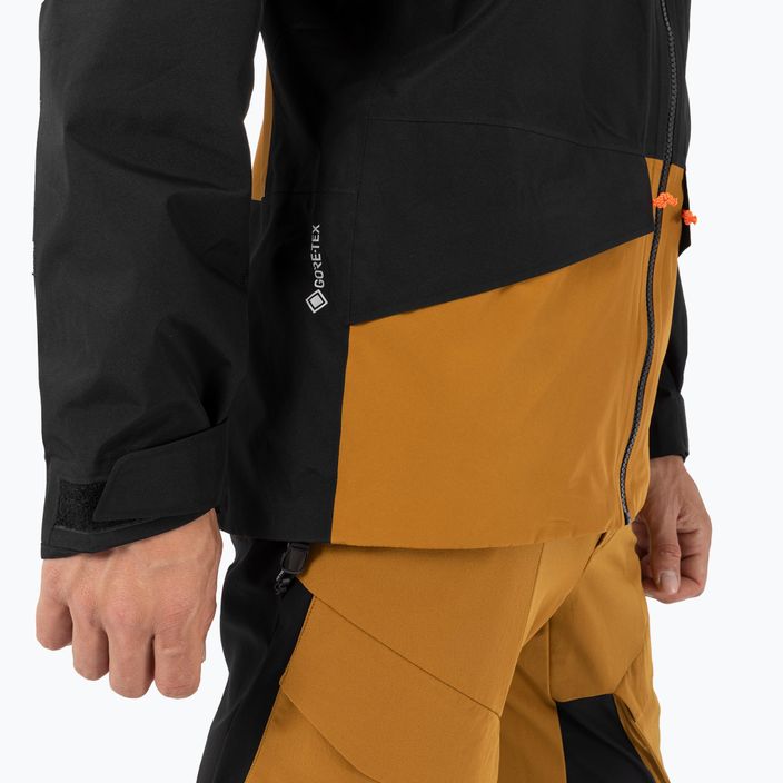 Salewa Puez GTX 2L jachetă de ploaie pentru bărbați maro auriu 7