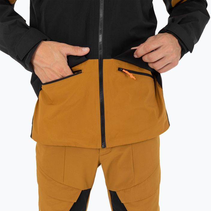 Salewa Puez GTX 2L jachetă de ploaie pentru bărbați maro auriu 8