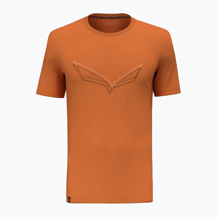 Tricou pentru bărbați Salewa Pure Eagle Frame Dry burnt orange