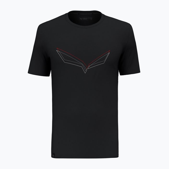 Tricou pentru bărbați Salewa Pure Eagle Frame Dry black out