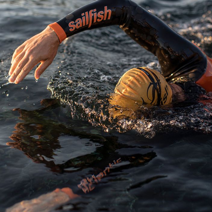 Femeie triatlon wetsuit sailfish Atlantic 2 negru / portocaliu 6