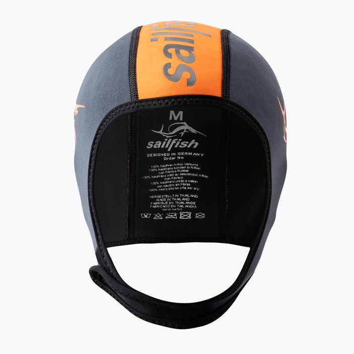 Sailfish silicon negru / portocaliu capac de înot negru / portocaliu NEOPRENE CAP 5