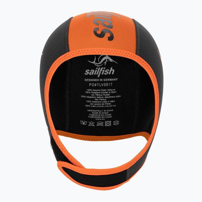 Sailfish silicon negru / portocaliu capac de înot negru / portocaliu NEOPRENE CAP 2