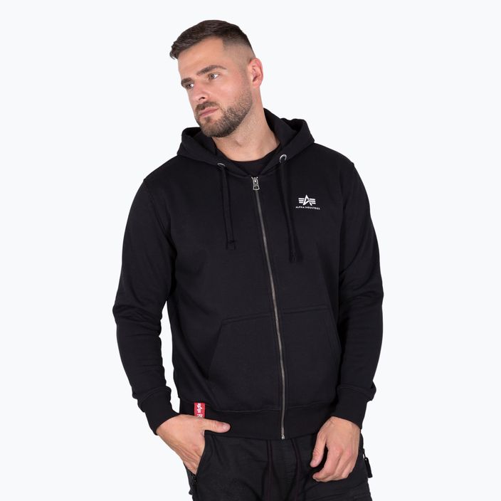 Bluză pentru bărbați Alpha Industries Basic Zip SL black