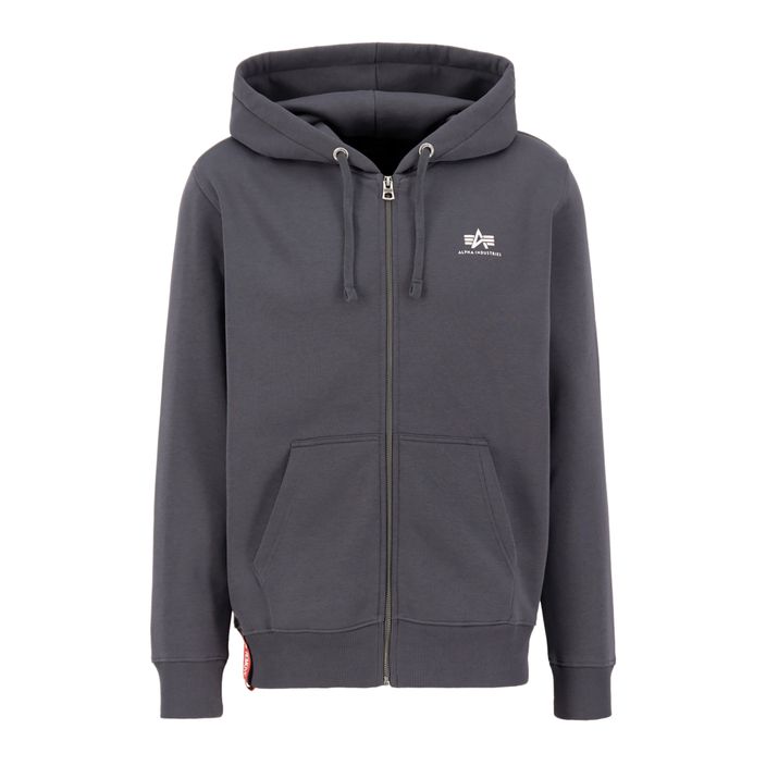 Bluză pentru bărbați Alpha Industries Basic Zip SL vintage grey 2