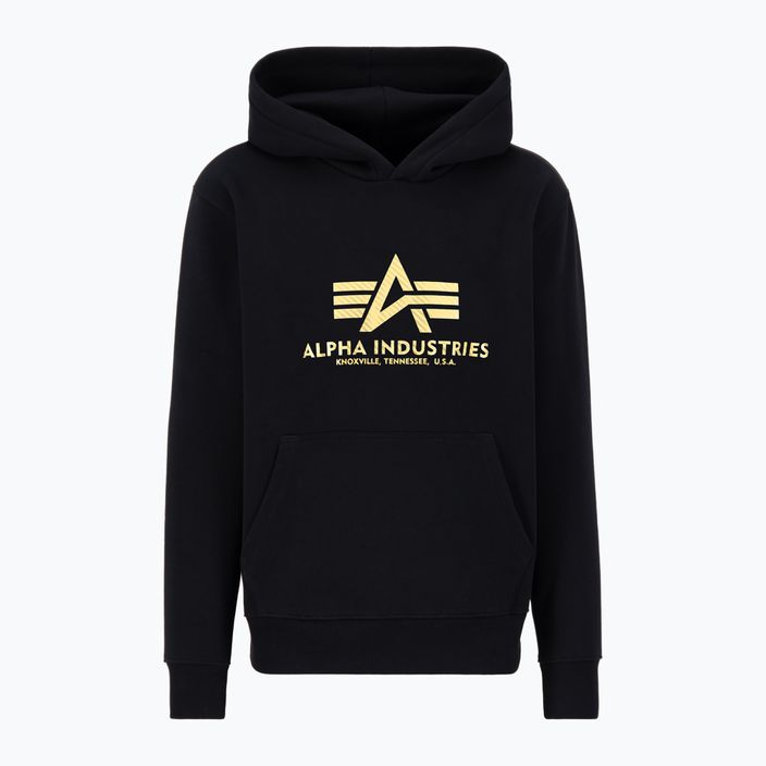 Bluză pentru bărbați Alpha Industries Basic Carbon Hoody black/gold 3