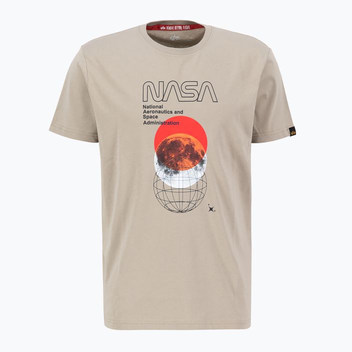 Tricou pentru bărbați Alpha Industries NASA Orbit T vintage sand 3