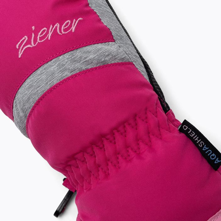 Mănuși de snowboard cu un singur deget pentru copii ZIENER Lejanos As Mitten, roz, 801947.766 4