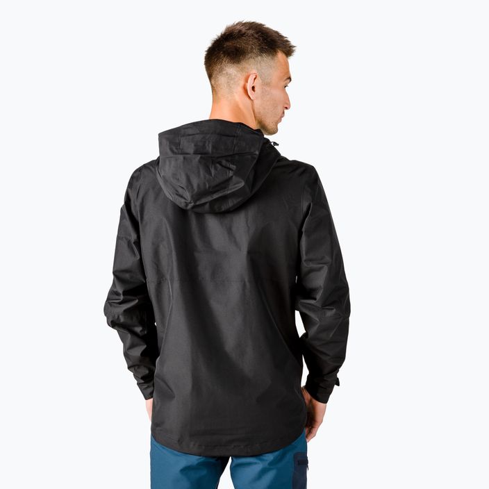 Jack Wolfskin jachetă de ploaie Evandale pentru bărbați negru 1111131_6000_002 3