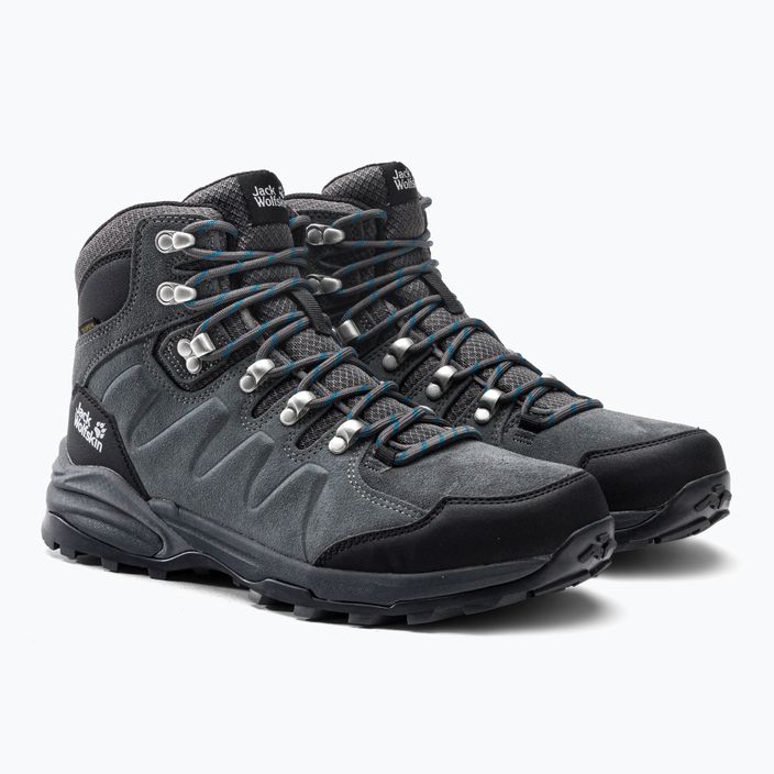 Jack Wolfskin cizme de trekking pentru bărbați Refugio Texapore Mid gri-negru 4049841 5