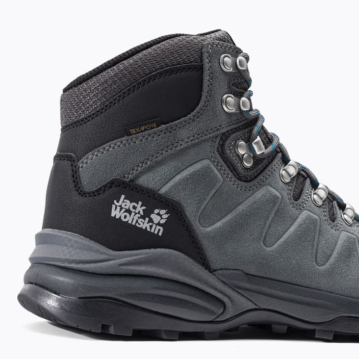 Jack Wolfskin cizme de trekking pentru bărbați Refugio Texapore Mid gri-negru 4049841 7