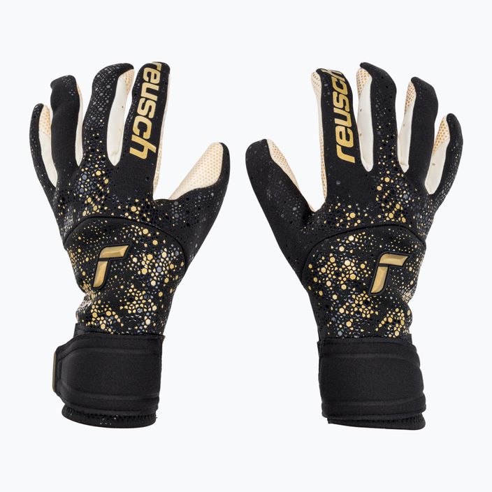 Mănuși de portar Reusch Pure Contact Gold X GluePrint negru-galbene 527075-7707