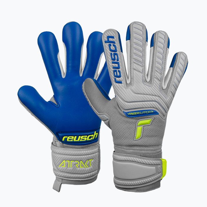 Mănuși de portar Reusch Attrakt Grip Evolution cu suport pentru degete gri 5270820 5