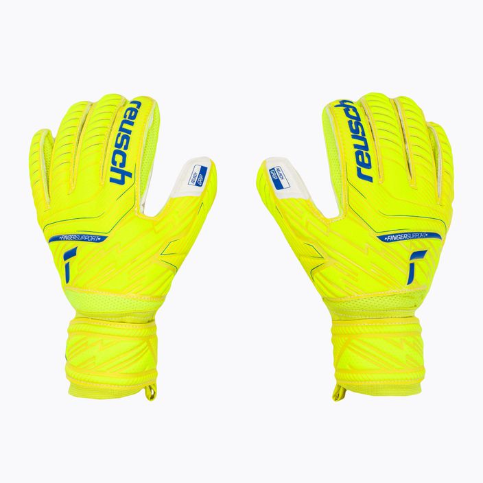 Mănuși de portar Reusch Attrakt Grip Grip Finger Support galben 5270810