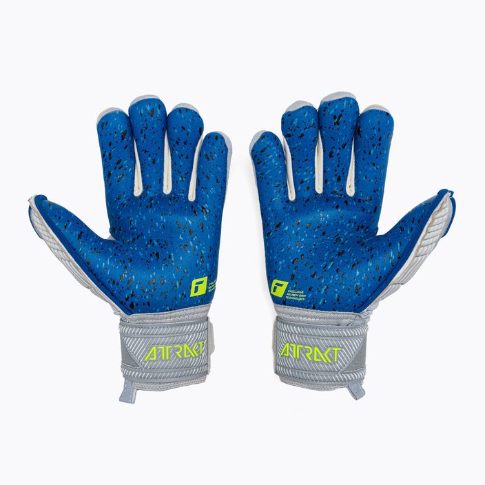 Mănuși de portar pentru copii Reusch Attrakt Fusion Finger Support Guardian gri pentru copii 5272940 2