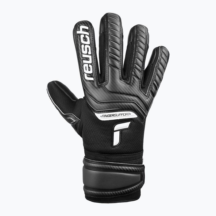 Mănuși de portar pentru copii Reusch Attrakt Infinity Finger Support negru 5272720 5