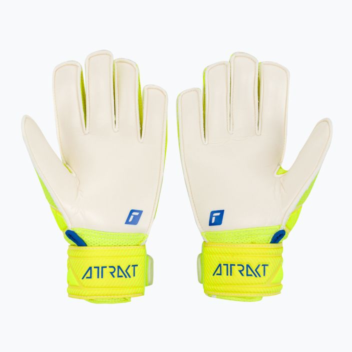 Mănuși de portar pentru copii Reusch Attrakt Solid Junior galben 527251515-2001 2