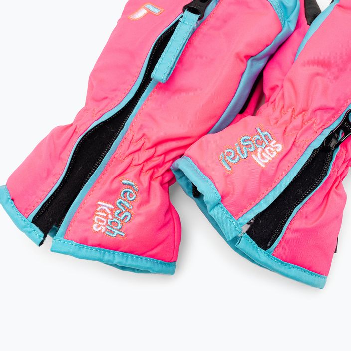 Mănuși de schi pentru copii Reusch Ben Mitten mănuși de schi pentru copii knockout roz / buton de burlac 4