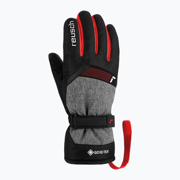 Mănuși de schi pentru copii Reusch Flash Gore-Tex black/black melange/fire red 2