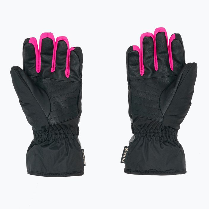 Mănuși de schi pentru copii Reusch Flash Gore-Tex negru/negru melange/roșu roz glo 2