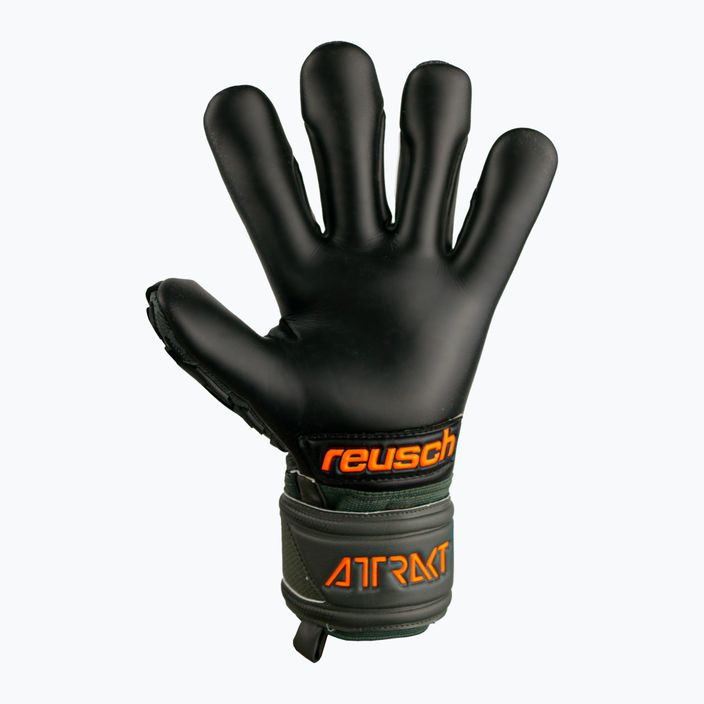 Reusch Attrakt Freegel Silver Finger Support Mănuși de portar Junior negru-verde 5372030-5555 6