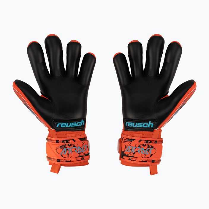 Mănuși de portar pentru copii Reusch Attrakt Grip Evolution Finger Support Junior roșu 5372820-3333 2