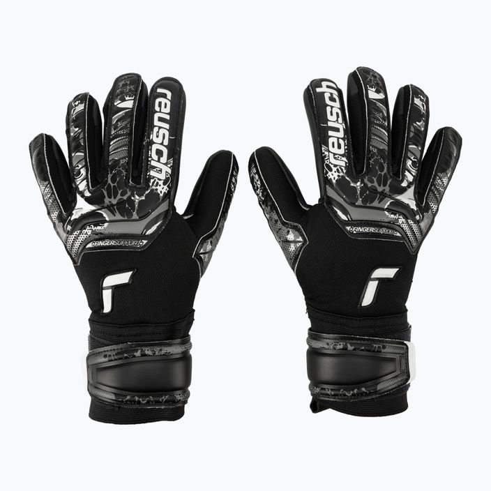 Reusch Attrakt Infinity Infinity Finger Support Goalkeeper Gloves negru 5370720-7700