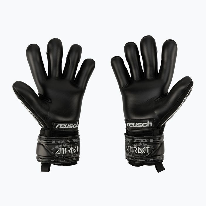 Mănuși de portar pentru copii Reusch Attrakt Infinity Infinity Finger Support Junior negru 5372720-7700 2